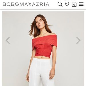 Bcbg Maxazria crop top red